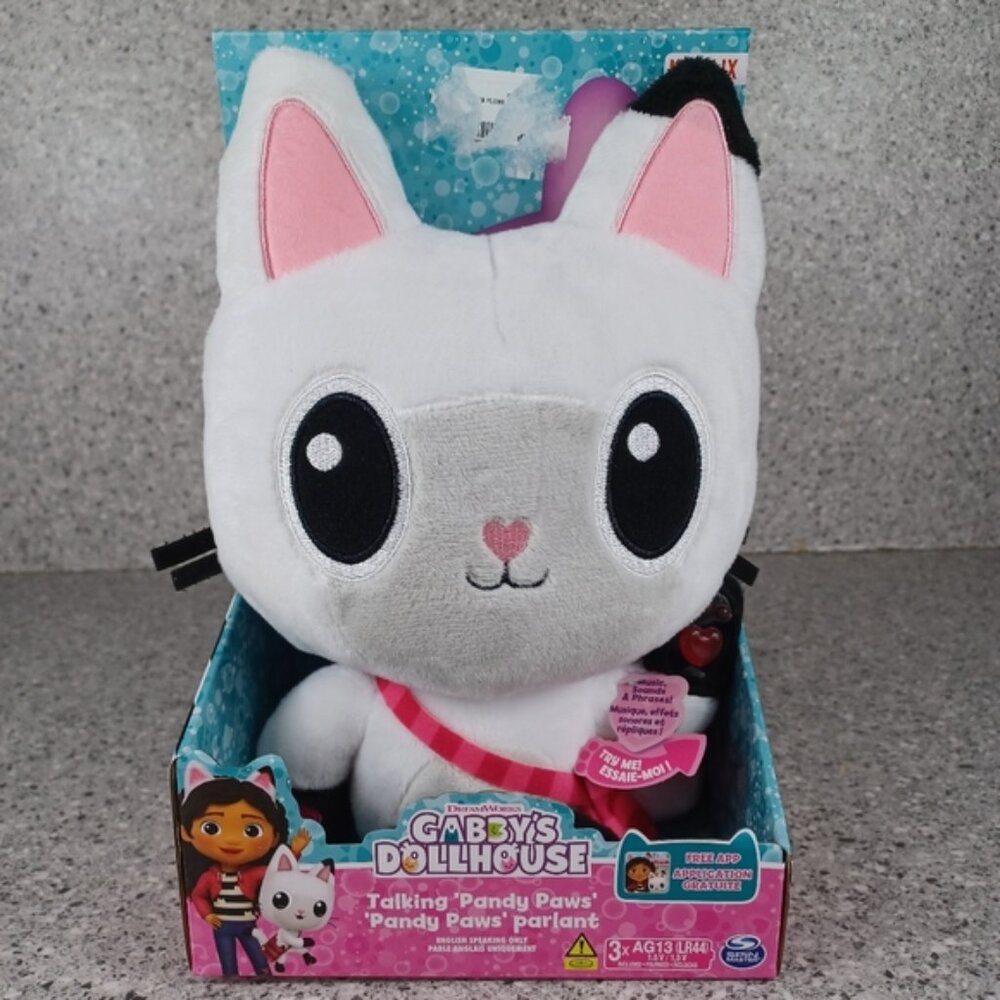 Talking Pandy Paws Gabby's Dollhouse Plush Kids Toy Panda Cat Friend